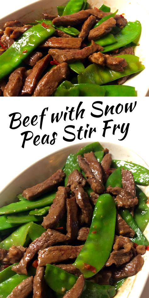 Snow Peas Beef Stir Fry • Oh Snap! Let's Eat!