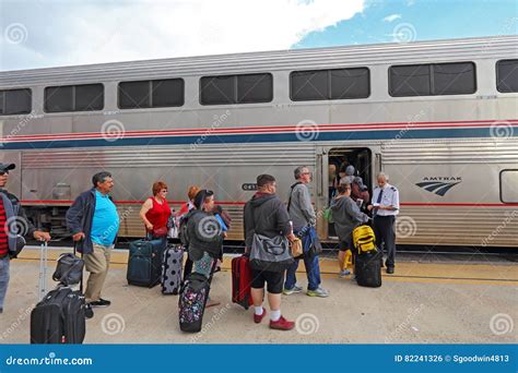 Boarding Amtrak Train In Hudson New York To Travel To New York City ...