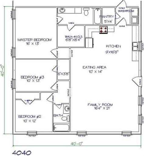 4 Bedroom Barndominium Floor Plans With Garage - Mlongo