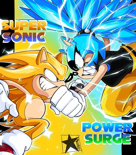 Super Sonic vs Power Surge (@America_Senpai) : r/SonicTheHedgehog