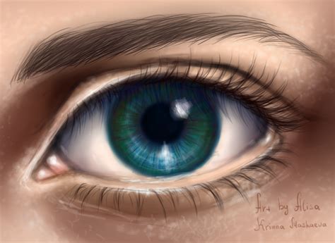 Blue eye digital. by Krinna on DeviantArt