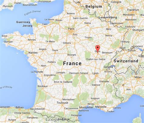 Where is Dijon on map France