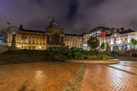 The City Council in Birmingham at Night Stock Photo - Image of midlands ...