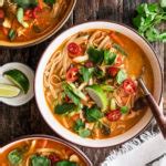 Spicy Thai Chicken & Rice Noodle Soup - The Original Dish