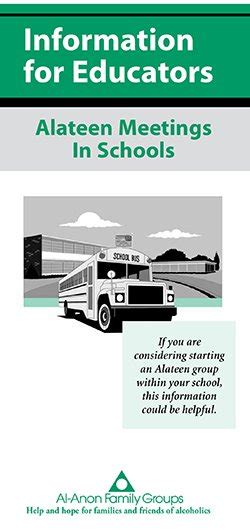 Information for Educators: Alateen Meetings in Schools [S64] [free ...