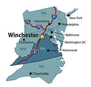 Map & Directions - Visit Winchester Virginia