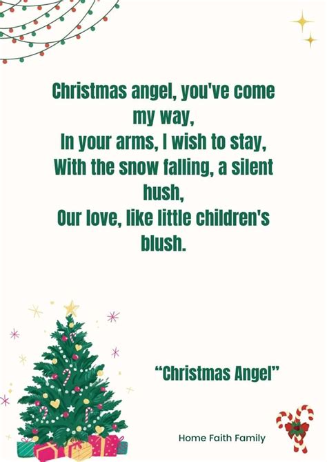 37 Romantic Christmas Poems For Your Love in 2024 - Home Faith Family