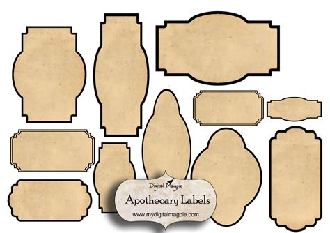 7 Best Images of Free Blank Printable Vintage Jar Labels - Blank Spice Jar Labels Template, Free ...