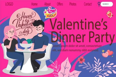 Landing Page Valentine Graphic by Narendra Bona · Creative Fabrica