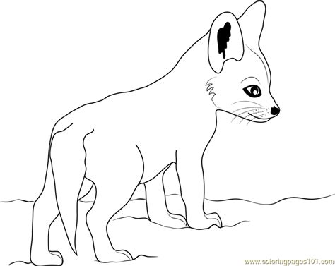 Cute Baby Fox Coloring Pages - Coloring Home