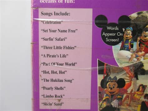 Disney Sing Along Songs Mickey’s Fun Songs Beach Party At Walt Disney World VHS 786936472134 | eBay