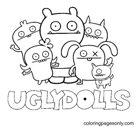 UglyDolls Coloring Pages Printable for Free Download