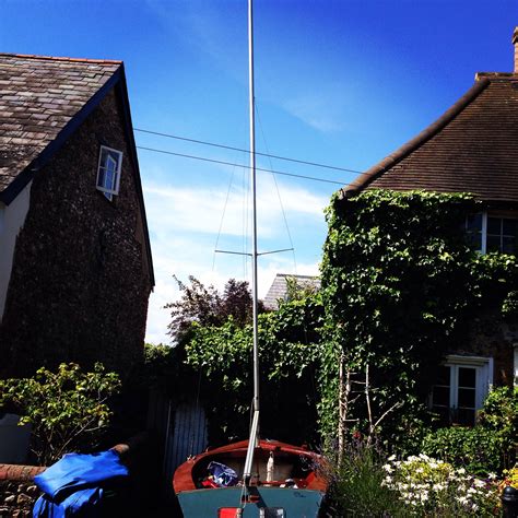 Checking the rigging Sailing Dinghy, Masts, Wood Construction ...