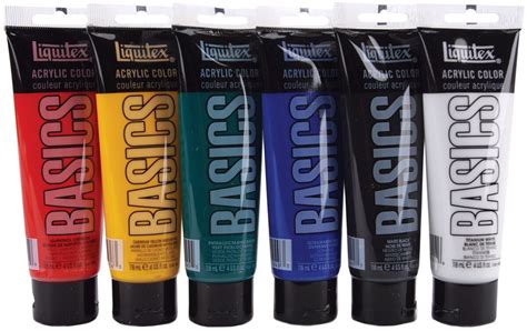 Liquitex BASICS 6 pk Acrylic Paints Assorted Colors | JOANN | Liquitex, Acrylic paint set ...