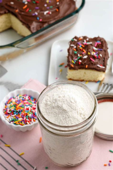 Homemade Cake Mix Recipe - Only 5 Ingredients! - All Things Mamma