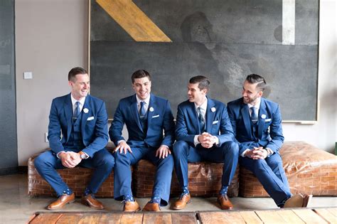 Navy Blue Groom and Groomsmen Suits: How to Look Dashing on Your Wedding Day