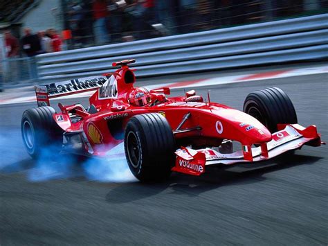 Ferrari F2004 Formula One car, driven by Michael Schumacher during his 13-wins 2004 season, can ...