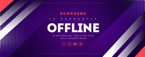 Cópia de Purple Offline Twitch Banner | PosterMyWall