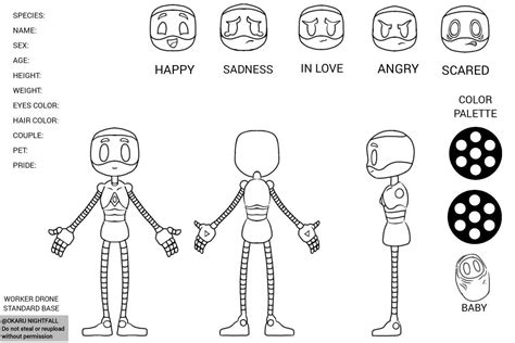 WORKER DRONE standard anatomy base . | Tutorial de dibujo, Plantilla de cuerpo, Consejos de dibujo