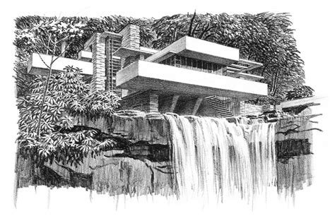 Falling Water Sketch