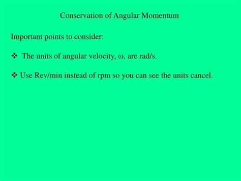 PPT - Conservation of Angular Momentum PowerPoint Presentation, free download - ID:3380640