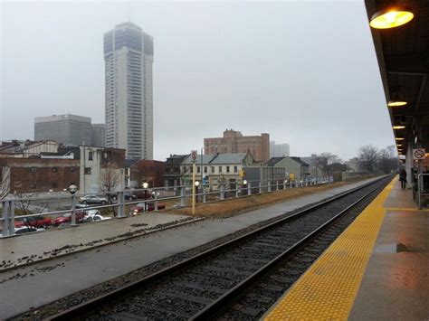 Hamilton GO Transit Station, Hamilton, Ontario. Photo by bucktracks. | Go transit, Skyscraper, Photo