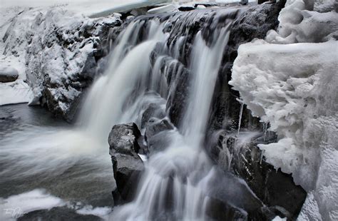 Icy Waterfall by Pajunen on DeviantArt