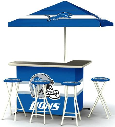 Detroit Lions Deluxe Portable Tailgate Bar Set