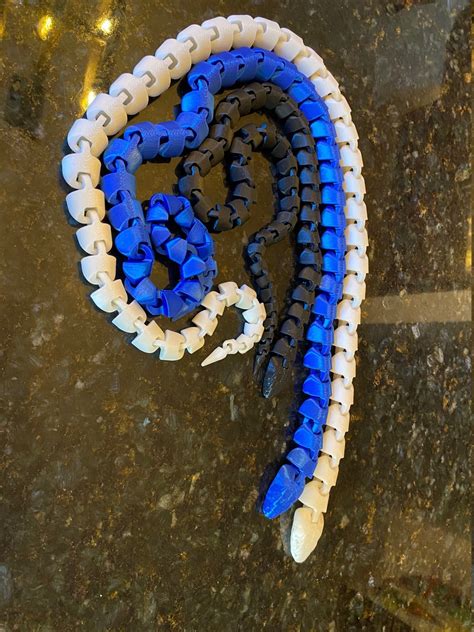 3D Printed Articulating Snake Flexi-snake Fidget/sensory Toy | Etsy