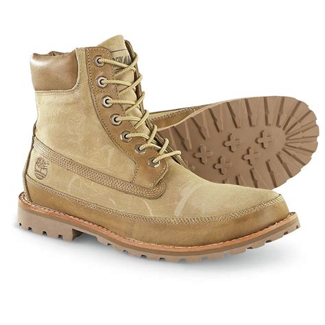 Men's Timberland® Waterproof Boots, Beige - 199695, Casual Shoes at Sportsman's Guide