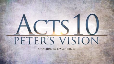 Acts 10 - Peter's Vision - 119 Ministries | Acts 10, 119 ministries, Biblical teaching