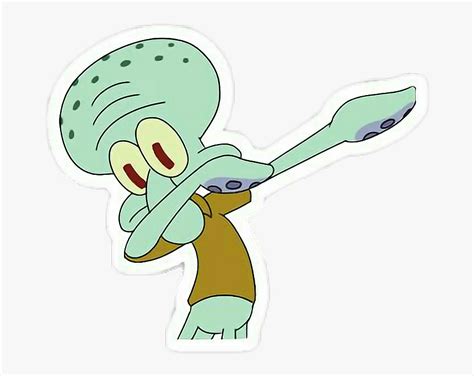 ##stickers #tumblr #cute #overlay #spongebob #dab - Squidward Dabbing ...