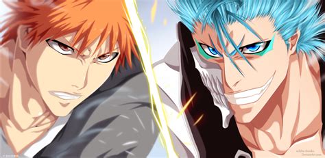 Ichigo vs Grimmjow [collab] by Adriano-Arts on DeviantArt