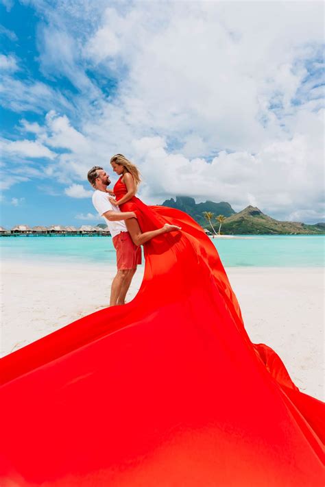 Red Dress - Bora Bora Dress - Bora Bora Photographer