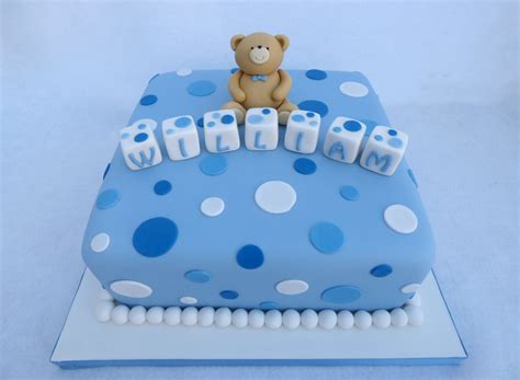 Baby Boy Christening Cake | Susie's Cakes