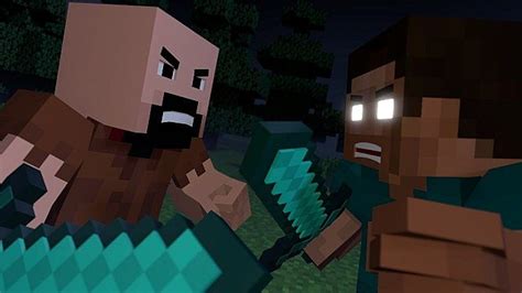 Notch vs Herobrine - Minecraft Fight Animation [The Angels Among Demons ...