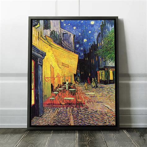 Vincent Van Gogh cafe Terrace at Night Framed Reproduction Van Gogh Art ...