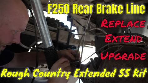 F250 Rear Brake Line Upgrade Replacement DIY How To - YouTube