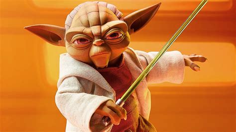 On this, you should NOT pass! - Sideshow Animated Clone Wars Yoda - YouTube