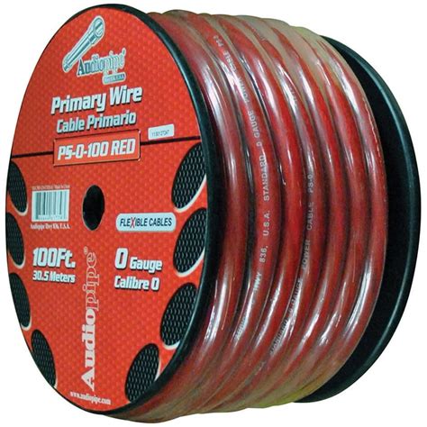 100 Ft 0 Gauge Flexible Wiring Power Supply Cable Power Cord For Car ...