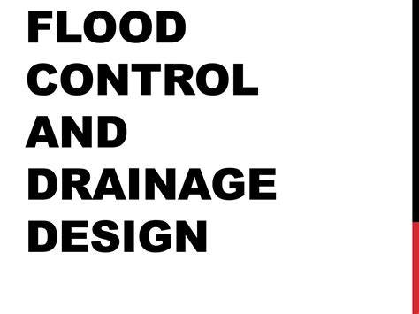 SOLUTION: Flood control and drainage design - Studypool