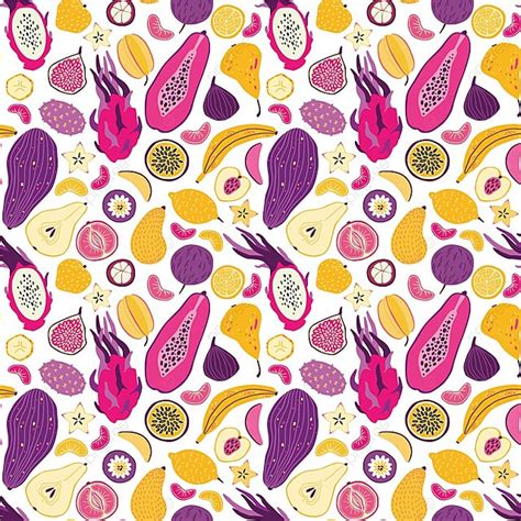 Fruit Pattern Background, Fruit, Pattern, Summer Background Image for ...