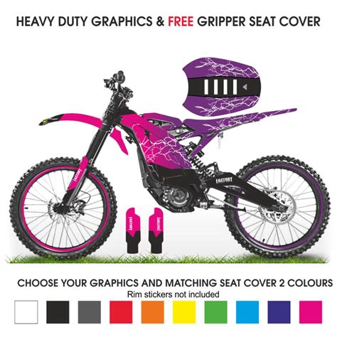 Surron MX Graphics Sticker Kit and Free Sur-ron Seat Cover - Etsy