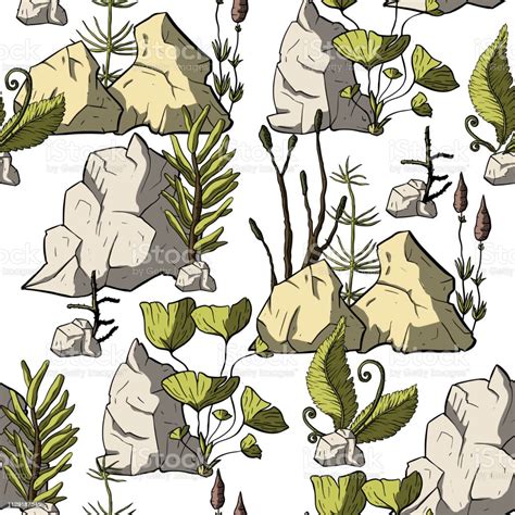 Prehistoric Vector Plants Stock Illustration - Download Image Now ...