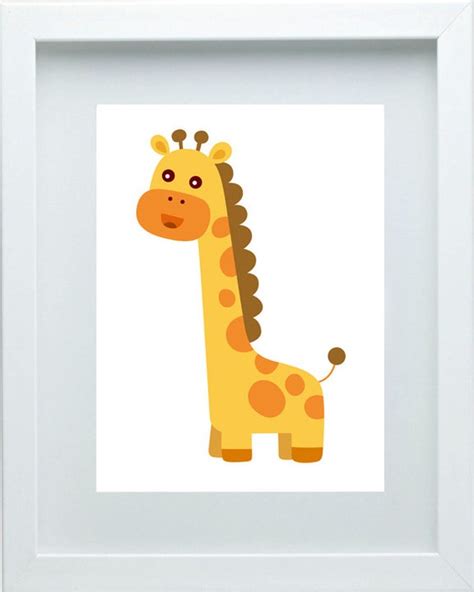 Giraffe Nursery Decor Safari Nursery Wall Art Safari Nursery