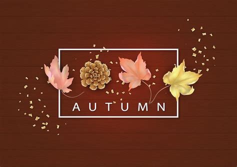 Premium Vector | Abstract autumn background