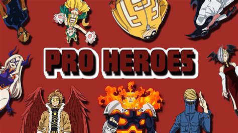 Pro Heroes Real Names and Quirks | MY Hero Academia - YouTube