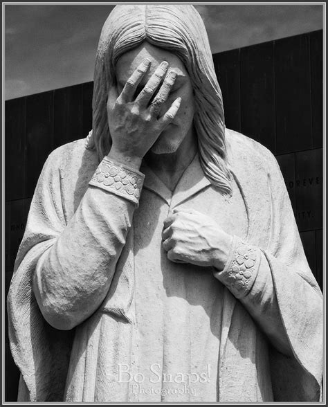 ...and Jesus Wept The statue across from the National Memorial in Oklahoma City, Oklahoma ...