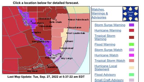 9/27/22 – Tropical Storm Watch Issued for Parts of a Broward and All of ...