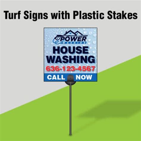 Turf Signs With Plastic Stakes - Kick Print